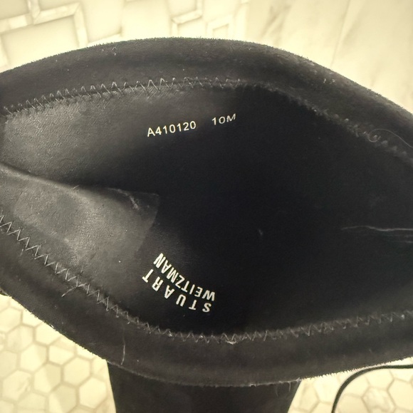 Stuart Weitzman Black Suede Over-the-Knee Boots - Picture 14 of 14